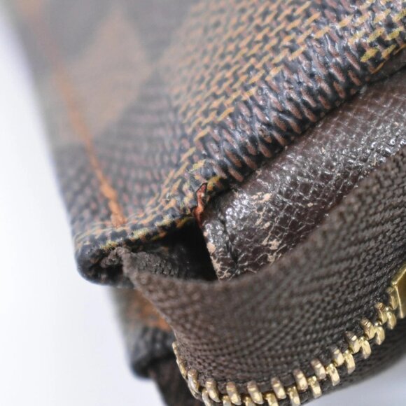 Louis Vuitton Trousse Makeup N51982 Damier Ebene Canvas Pouch Handbag - Picture 5 of 11